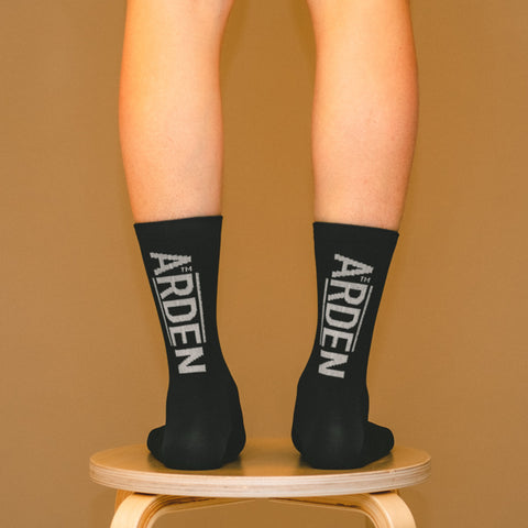 Arden Logo Long Socks / Black