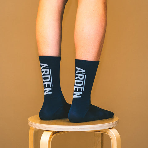 Arden Logo Long Socks / Navy