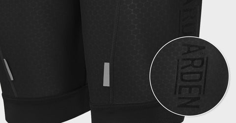 Arden Non Standard Bib Shorts / Black (Elastic Pad)